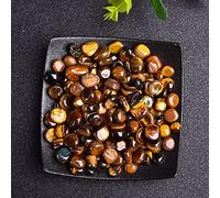 Espécimen de grava de cristal natural de 50 g, para decoración del hogar, jardín, acuario, piedra mineral de roca, ojo de tigre, 100 g