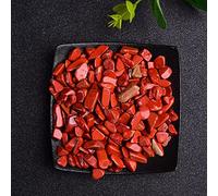Espécimen de grava de cristal natural de 50 g, para decoración del hogar, jardín, acuario, piedra mineral de roca, jaspe rojo, 100 g