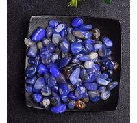 Espécimen de grava de cristal natural de 50 g, para decoración del hogar, jardín, acuario, piedra mineral de roca, ágata azul, 100 g