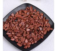 Espécimen de grava de cristal natural de 50 g, para decoración del hogar, jardín, acuario, piedra mineral de roca, polvo dorado, 100 g