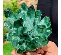 Espécimen de racimo de cristal de cuarzo fantasma verde 200-1000G adecuado for el hogar decoración de la habitación (Size : Weight:250G-300G)