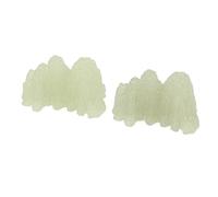 Espécimen Mineral de Fluorita Fluorescente Verde, Espécimen de Cristal Mineral de Fluorita PS Peces de Plástico Fluorita Decoración Decorativa para Piscinas Rocalla Cristal