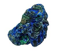 Espécimen simbiótico de azurita y malaquita Natural de gran tamaño, piedras de cristal y cristales, decoración de cristal decoración de la habitación (Size : 200-240g)