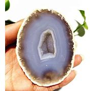 Especímenes De Geoda De Ágata Diminuta Natural De Piedras De Cueva De Ágata Y Minerales De Cristales Madagascar Para Decoración Y Regalo Del Hogar,A8 205 G 79-60 Mm