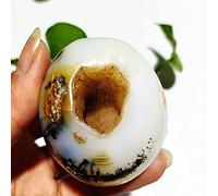 Especímenes De Geoda De Ágata Diminuta Natural De Piedras De Cueva De Ágata Y Minerales De Cristales Madagascar Para Decoración Y Regalo Del Hogar,A15 131g47-51mm