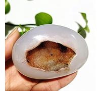 Especímenes De Geoda De Ágata Diminuta Natural De Piedras De Cueva De Ágata Y Minerales De Cristales Madagascar Para Decoración Y Regalo Del Hogar,A12 170g52-54mm