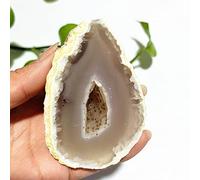 Especímenes De Geoda De Ágata Diminuta Natural De Piedras De Cueva De Ágata Y Minerales De Cristales Madagascar Para Decoración Y Regalo Del Hogar,A9 234g78-52mm