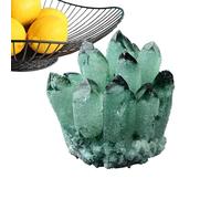 Especímenes minerales ornamentales desmagnetizados, decoración de racimos de, racimos de cristales azules para mujeres, decoración del hogar, piedras naturales para novia, esposa, amiga