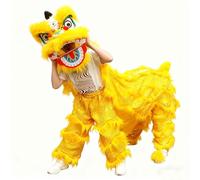 Espectáculos Al Aire Libre De Danza Del León y Del Dragón, Disfraces Festivos y Festivales Tradicionales de Año Nuevo(Yellow,S)