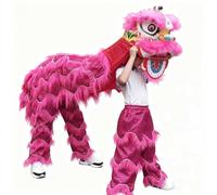 Espectáculos Al Aire Libre De Danza Del León y Del Dragón, Disfraces Festivos y Festivales Tradicionales de Año Nuevo(Rose Red,S)