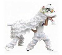 Espectáculos Al Aire Libre De Danza Del León y Del Dragón, Disfraces Festivos y Festivales Tradicionales de Año Nuevo(White,L)
