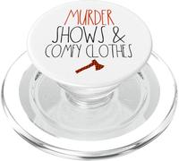 Espectáculos de Asesinato y Ropa cómoda True Crime Lover Women Merch PopSockets PopGrip para MagSafe