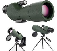Espectivo para observación de aves de 25 a 75 x 60 cm, HD, con trípode y adaptador de teléfono, prisma BAK4, lente FMC, para tiro al objetivo, tiro con arco, observación de aves, luna (verde)