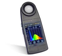 Espectrómetro portátil, medidor de iluminancia de color con pantalla táctil TFT de 2.8 pulgadas, rango de medición 1-200.000 Lx, longitud de onda 400-700 nm, se conecta al PC para análisis de
