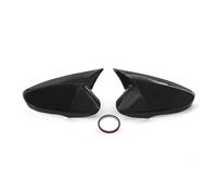 Espejo 2 Uds Vista Trasera De Coche Cubierta Para Espejo Retrovisor Cuerno De Buey Lateral De Fibra De Carbono O Negro Brillante Para Veloster 2012-2017(Glossy Black)