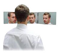 ESPEJO 360 Triple Plegable. Vista frontal, lateral, trasera. Ideal para cortarse el pelo solo, maquillar, afeitar. Portátil, sin instalación. Ganchos telescópicos. Uso personal o profesional (1)