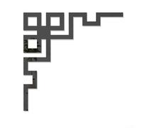 Espejo 3D acrílico pared esquina adhesivo DIY para decoración del hogar mejora paredes puertas muebles con reflectante para aspecto elegante (4 negras)