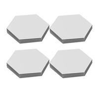 Espejo adhesivo de pared hexagonal acrílico 12,6 cm oro, set de 4 piezas - Decoración removible, antiestático y multifuncional para salón y dormitorio (Pago)