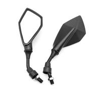 Espejo Ajustable 1 par de Espejos retrovisores para Motocicleta, Scooter, Bicicleta eléctrica, Espejo Auxiliar de Marcha atrás, Accesorios modificados(Negro)