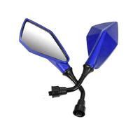Espejo Ajustable 1 par de Espejos retrovisores universales para Motocicleta, Scooter, Bicicleta eléctrica, Accesorio de Espejo Auxiliar de Marcha atrás(BLU)