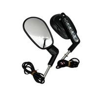 Espejo Ajustable Espejos Retrovisores De 8 Mm para Motocicleta con Señal De Giro para V-Rod Y para VRSCF 2009 2010 2011 2012 2013 2014-2017