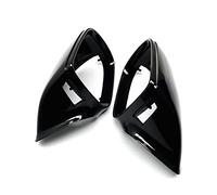 Espejo ala Cubre Cubierta De Espejo Retrovisor Lateral Negro Brillante para A-UDI Q5 SQ5 8R 2009-2017 Y Q7 4L Facelift 2010-2015 Carcasa Espejo Retrovisor (Color : with Lane Assist)