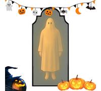 Espejo aterrador de Halloween, espejo fantasma espeluznante, 11.8 pulgadas crea un ambiente espeluznante, accesorio de casa embrujada, decoración de fiesta espeluznante para dormitorio, porche