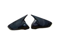 Espejo automóvil Carcasa Para Hyundai Para Veloster N JS 2019 2020 2021 2022 2023 Cubierta Protectora Espejo Retrovisor Retrovisor lateral tapa(Bright Black)