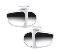 Espejo auxiliar para coche - Espejo de punto ciego | 1 par de espejos retrovisores de gran angular para coche, lateral versátil con visión trasera, espejo adhesivo de 360 grados para la