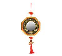 Espejo Bagua, Espejo Chino Feng Shui Espejo Bagua Cóncavo y Convexo Tradicional Fengshui Instrumento Taoísta Mascota Budismo/690(Convex Mirror,13CM)