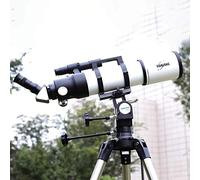 Espejo buscador práctico 6x30, telescopio, Refractor astronómico con trípode; telescopio buscador portátil, Distancia Focal 480 mm, 45° Vertical