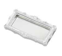 Espejo Casa de Muñecas Muebles de resina cuadrados | Espejos decorativos para las paredes para Manualidades Decoración Pared Mesa Tocador Exposición Escena Casa Muñecas