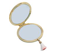 Espejo compacto - Accesorio de mano portátil plegable, vidrio reflectante lateral con diseño de cubierta protectora, función ligera para viajes, ideal para retoques de maquillaje, familiares, amigos