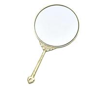 Espejo compacto - Accesorio de mano portátil plegable, vidrio reflectante lateral con diseño de cubierta protectora, función ligera para viajes, ideal para retoques de maquillaje, familiares, amigos