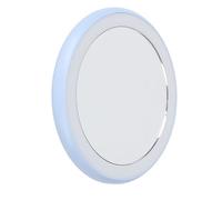 Espejo Compacto, Espejo De Maquillaje De Viaje De Bolsillo LED Con Luz USB Recargable LED Redondo Pequeño Espejo Portátil Para Viajes(Cielo azul)