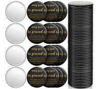 Espejo Compacto Inspirador de 2.76 Pulgadas, 36 Piezas, Regalos a Granel para Mujeres, Mini Espejo de Bolsillo para empleados, Maquillaje Redondo para Navidad, galentinas, Madres, compañeros de