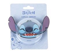 ARTESANÍA CERDÁ – Espejo compacto Stitch Disney – Doble lente, carcasa 3D con cierre firme