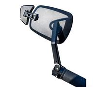 Espejo compatible con manubrio para instalación lateral izquierda o derecha con control de rotación completo y soporte de base estable (izquierdo único)