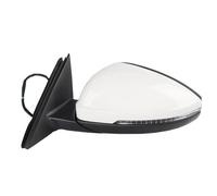 Espejo Completo Espejos Laterales Eléctricos Calefactables Plegables E Intermitentes Para VW Para Jetta MK7 2019-2020 (6 Cables)(Izquierda Blanca)