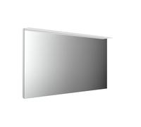 Espejo con luz LED emco MI 200 con panel luminoso acrílica, con iluminación de lavabo, con lámina calefactora, altura 802mm, 449820036, Versión: Anchura: 1400 mm