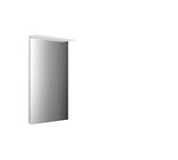 Espejo con luz LED emco MI 200 con panel luminoso acrílica, con lámina calefactora, altura 802mm, 449820002, Versión: Anchura: 400 mm