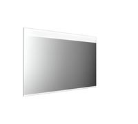 Espejo con luz LED emco MI 250 con recorte de luz horizontal, con función de memoria e iluminación de lavabo, altura 805mm, 449825009, Versión: Anchura: 1200 mm