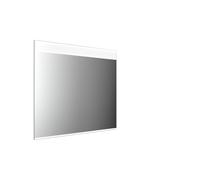Espejo con luz LED emco MI 250 con recorte de luz horizontal, con función de memoria e iluminación de lavabo, altura 805mm, 449825005, Versión: Anchura: 850mm