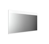 Espejo con luz LED emco MI 250 con recorte de luz horizontal, con función de memoria e iluminación de lavabo, altura 805mm, 449825013, Versión: Anchura: 1400 mm
