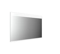 Espejo con luz LED emco MI 250 con recorte de luz horizontal, con lámina calefactora e iluminación de lavabo, altura 805mm, 449825010, Versión: Anchura: 1200 mm