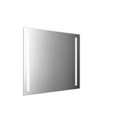 Espejo con luz LED emco MI 270 con 2 recortes de luz a izquierda y derecha, con función de memoria, con iluminación de lavabo, altura 800mm, 449827007, Versión: Anchura: 850mm