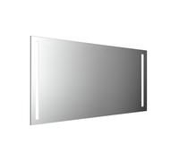 Espejo con luz LED emco MI 270 con 2 recortes de luz a izquierda y derecha, con función de memoria, con iluminación de lavabo, altura 800mm, 449827023, Versión: Anchura: 1600 mm