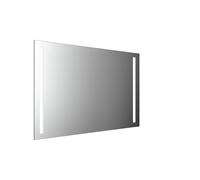 Espejo con luz LED emco MI 270 con 2 recortes de luz a izquierda y derecha, con función de memoria, con iluminación de lavabo, altura 800mm, 449827015, Versión: Anchura: 1200 mm
