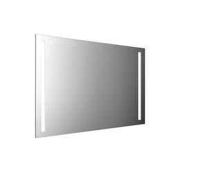 Espejo con luz LED emco MI 270 con 2 recortes de luz a izquierda y derecha, con iluminación de lavabo, con lámina calefactora, altura 800mm, 449827016, Versión: Anchura: 1200 mm
