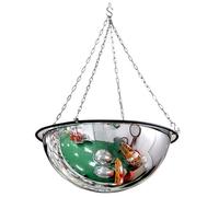 Espejo Convexo Acrílico Colgante, Espejo de Seguridad para Puntos Ciegos, Espejo de Tráfico de Visión de 180° para Almacenes, Estacionamientos, Escuelas, Visión Clara(50 * 50cm/20 * 20in)